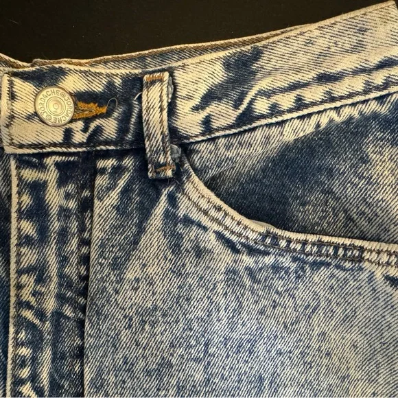 Jordache Acid Wash Cut off Denim Short Shorts Vintage size 9 2 26 - Picture 3 of 4